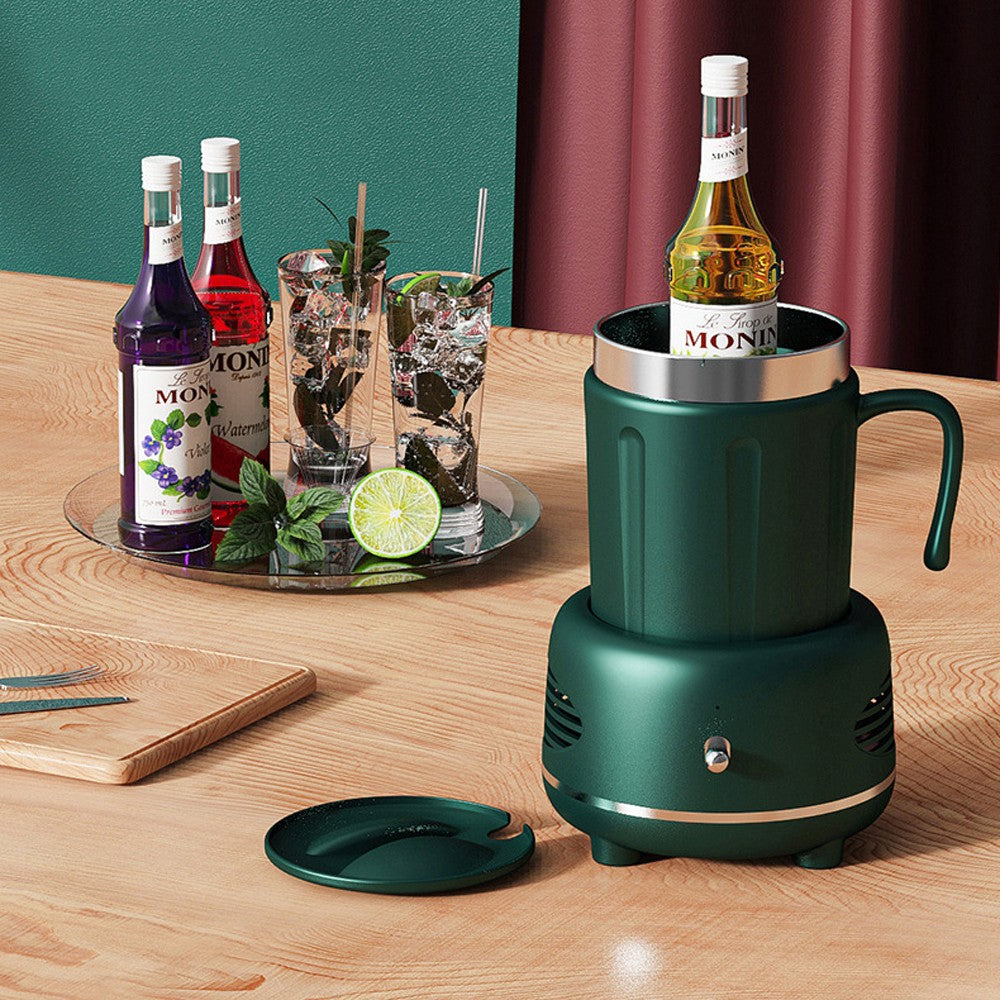 Electric Cooler Warmer Cup Fast Cooling Heating Coffee Milk Tea - Green