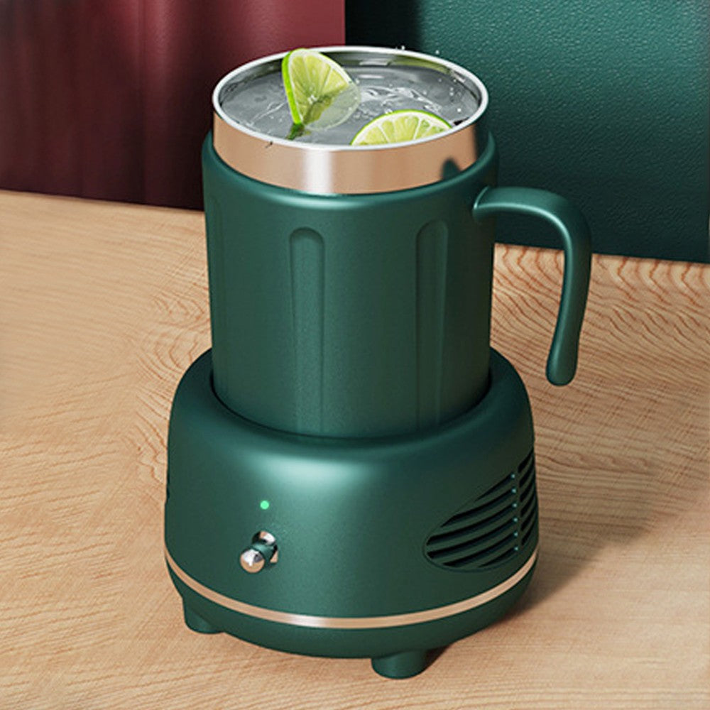 Electric Cooler Warmer Cup Fast Cooling Heating Coffee Milk Tea - Green