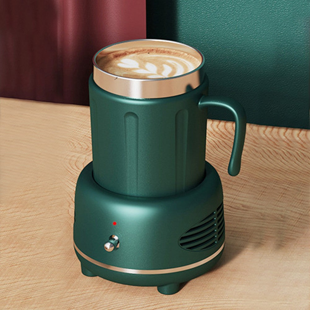 Electric Cooler Warmer Cup Fast Cooling Heating Coffee Milk Tea - Green