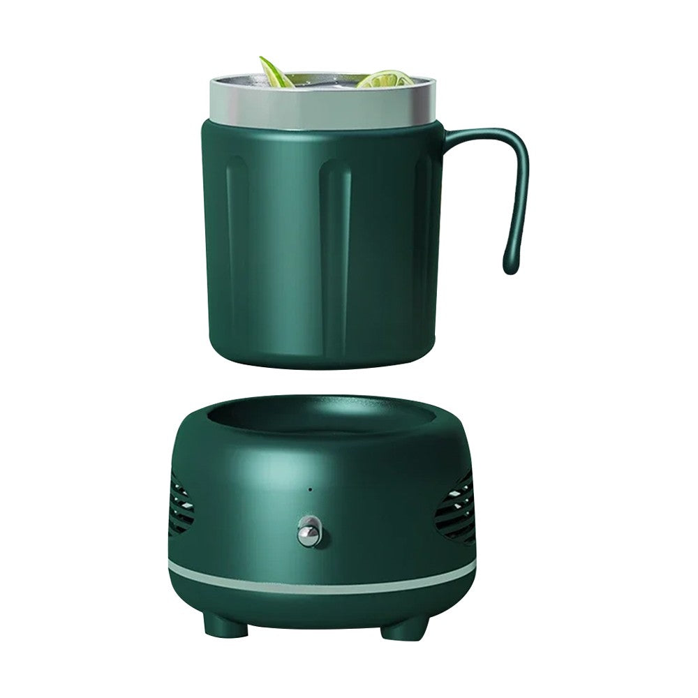 Electric Cooler Warmer Cup Fast Cooling Heating Coffee Milk Tea - Green