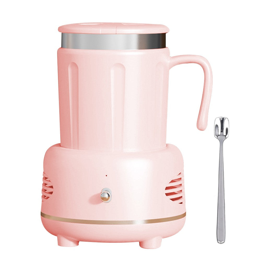 Electric Cooler Warmer Cup Fast Cooling Heating Coffee Milk Tea - Pink