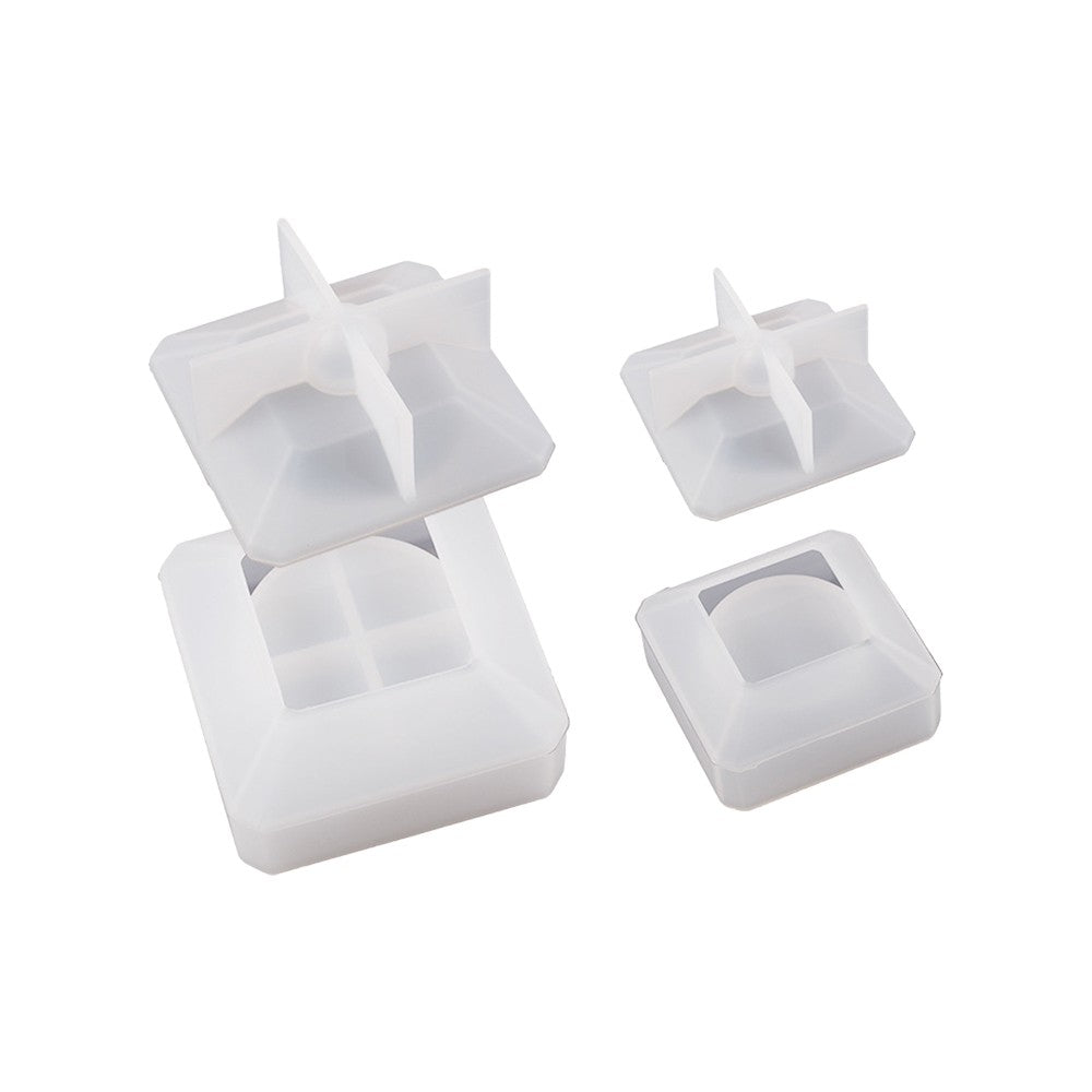Silicone Candle Jar and Lid Mold Set Candle Holder Molds Storage Box Molds - 2 Sizes