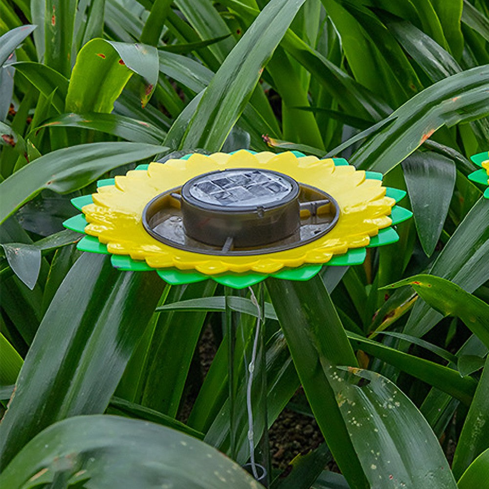 1Pc Solar Light Bird Feeder Hanging Wild Bird Feeder Garden Yard Ground Lamp