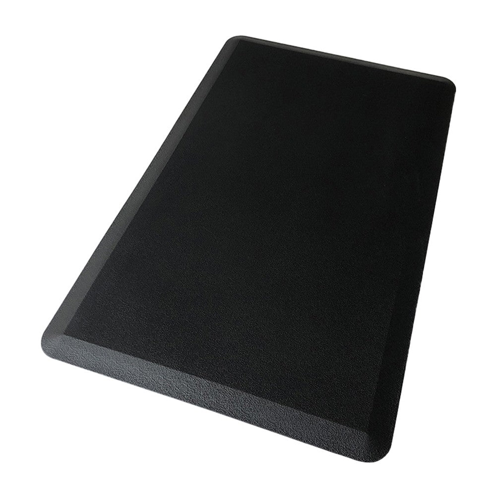 120x44cm Kitchen Floor Mat 12mm Thick Cushioned Anti-Fatigue Mat Laundry Room Anti-slip PVC Mat - Black