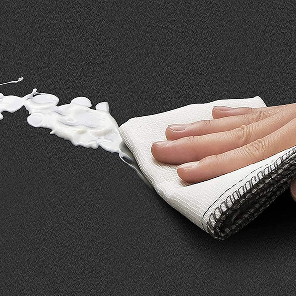 120x44cm Kitchen Floor Mat 12mm Thick Cushioned Anti-Fatigue Mat Laundry Room Anti-slip PVC Mat - Black