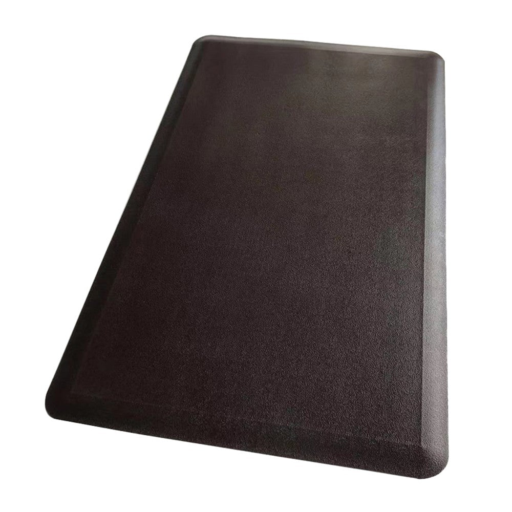 120x44cm Kitchen Floor Mat 12mm Thick Cushioned Anti-Fatigue Mat Laundry Room Anti-slip PVC Mat - Coffee