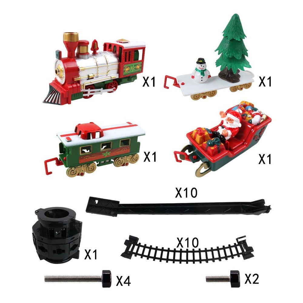 Electric Christmas Train Set Around Tree Christmas Train with Sounds and Lights