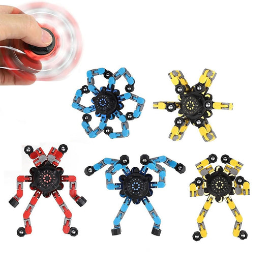 3Pcs Fidget Spinner Toys Transformable Mechanical Gyro Toys Random Color
