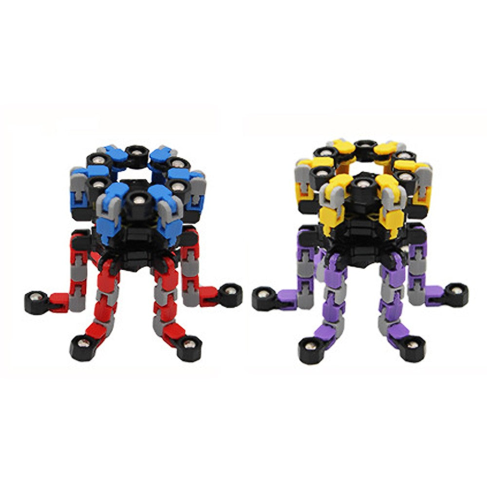 3Pcs Fidget Spinner Toys Transformable Mechanical Gyro Toys Random Color