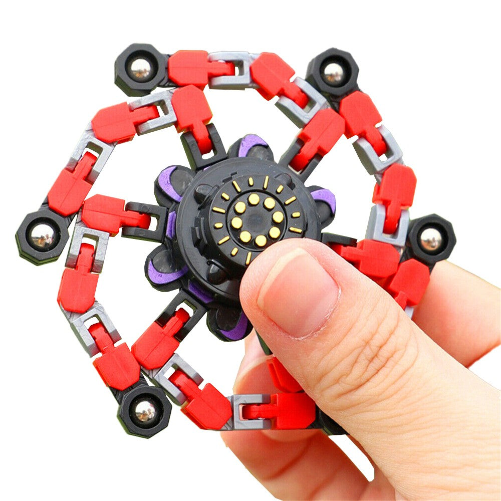3Pcs Fidget Spinner Toys Transformable Mechanical Gyro Toys Random Color