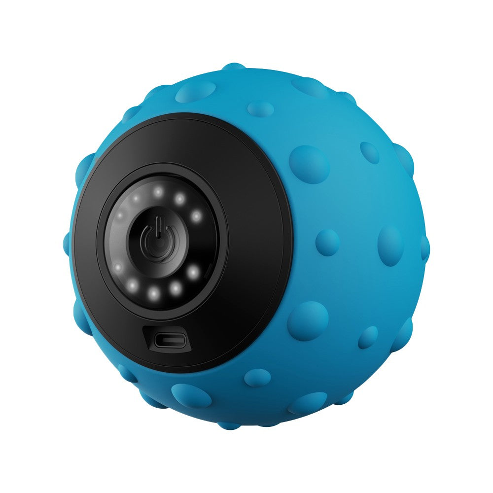 5 Speed Vibrating Massage Ball Electric Massager Muscle Relax Massage Roller - Blue