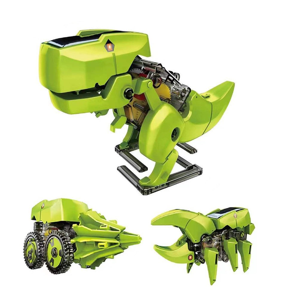 1Pc 3-in-1 Robot Dinosaur Toys DIY Solar Actuated Robot Kit Kids STEM Building Projects