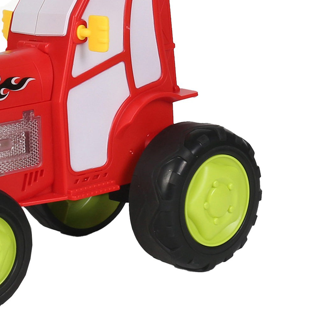 Remote Control Dancing Stunt Car Crazy Jumping Car Kids Wireless RC Car Toy with Light Music - Red