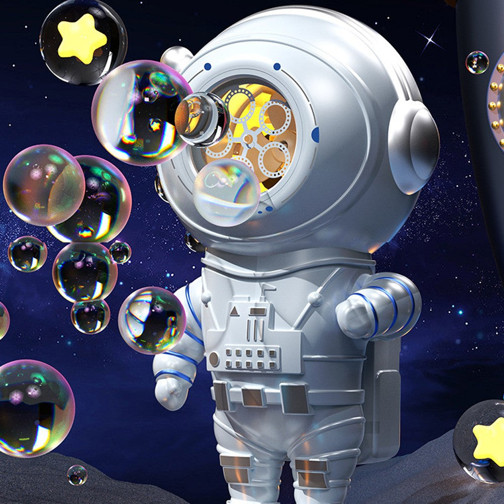 Kids Astronaut Bubble Machine Automatic Rotating Bubble Maker Bubble Blower Summer Outdoor Toy