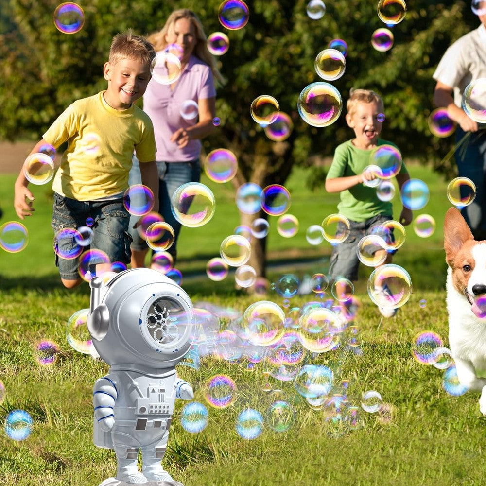 Kids Astronaut Bubble Machine Automatic Rotating Bubble Maker Bubble Blower Summer Outdoor Toy