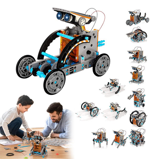 2x13-in-1 DIY Kids Solar Actuated Robot Kit Educational Science Experiment Toys