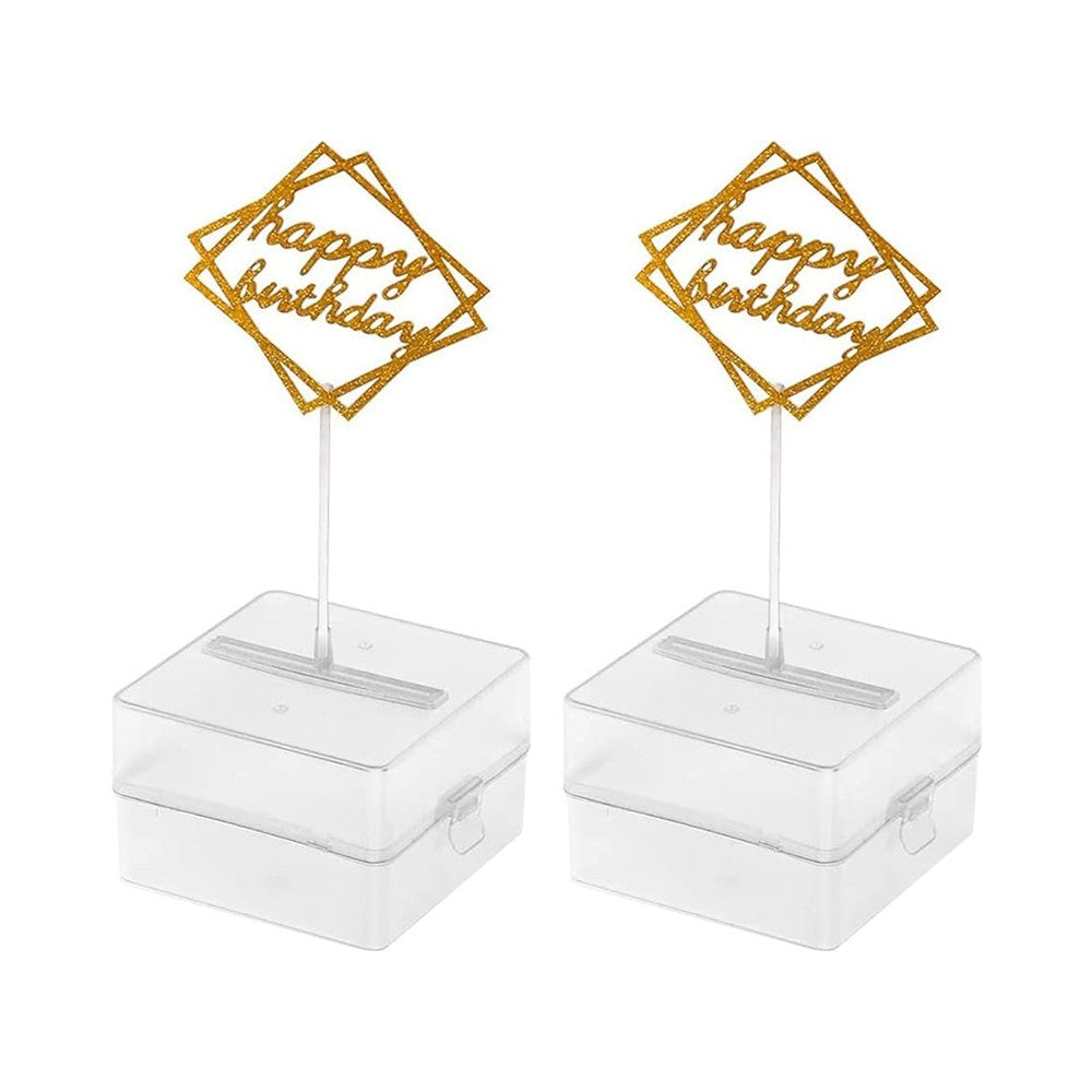 2xCake Money Pulling Box Happy Birthday Cake ATM Dispenser Box Pull Out Kits