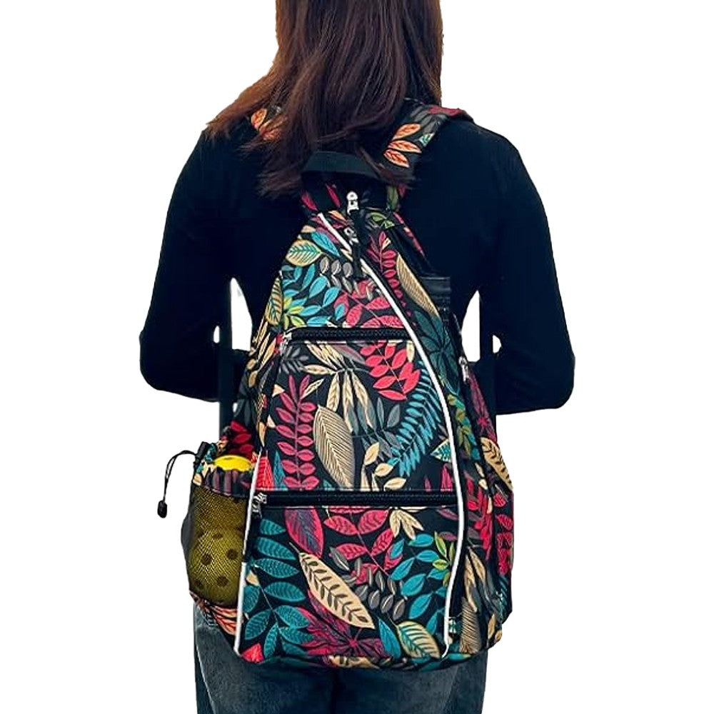 Pickleball Bag Pack Reversible Crossbody Sling Bag - Red