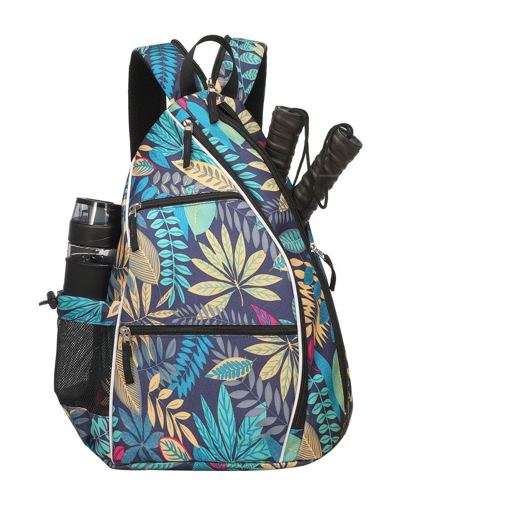 Pickleball Bag Pack Reversible Crossbody Sling Bag - Blue