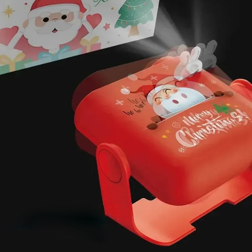 1Pc Christmas Theme Projector Light-up Children Projection Toy with 5 Cards
