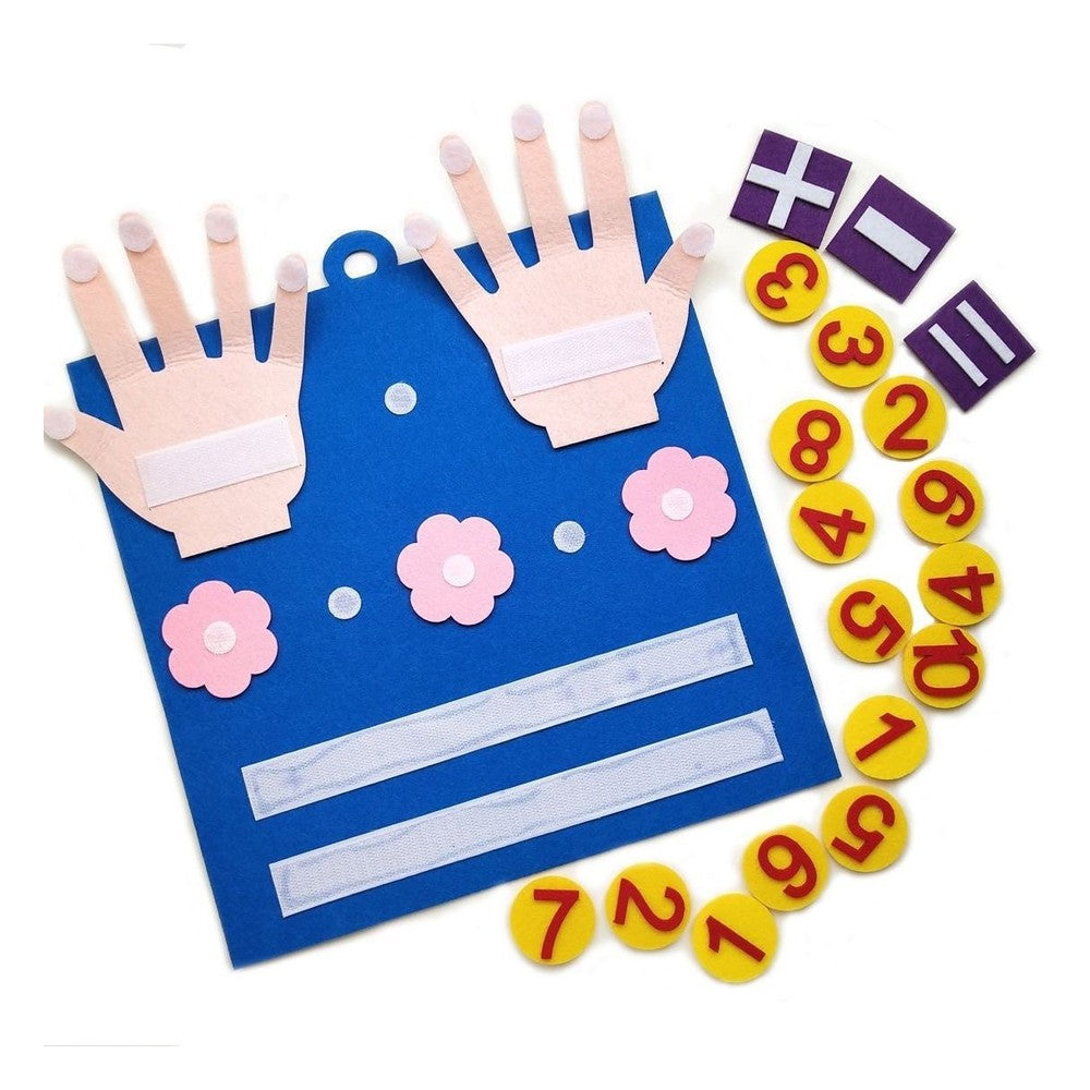 Montessori Busy Board Toy Felt Toddler Math Counting Learning Toy