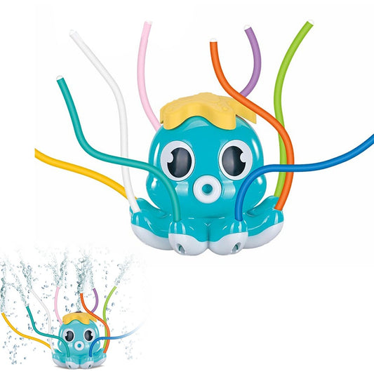 Outdoor Water Spray Sprinkler Funny Octopus Sprinkler Toys Yard Game - Green