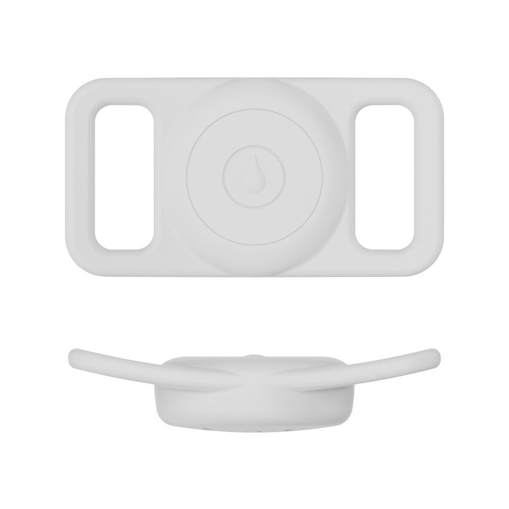 For AirTag Water-resistant Holder Case Compatible with Dog Collar - White