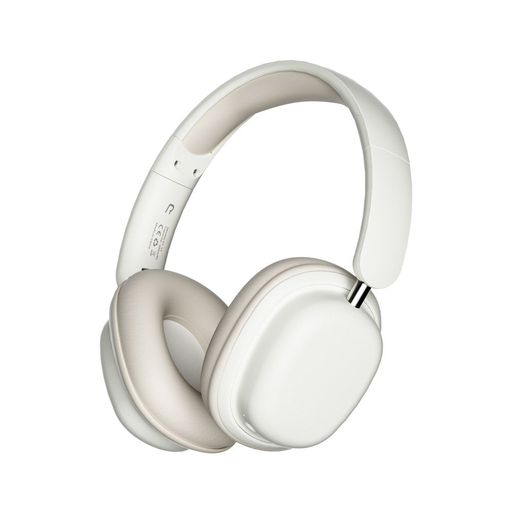 Wireless Bluetooth 5.3 Headphones 3D Stereo Headset - White