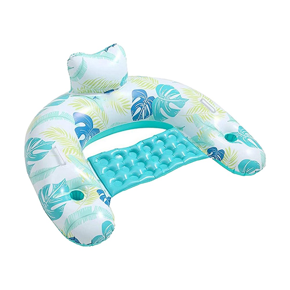 Inflatable Pool Float Chair Float Lounger - Blue