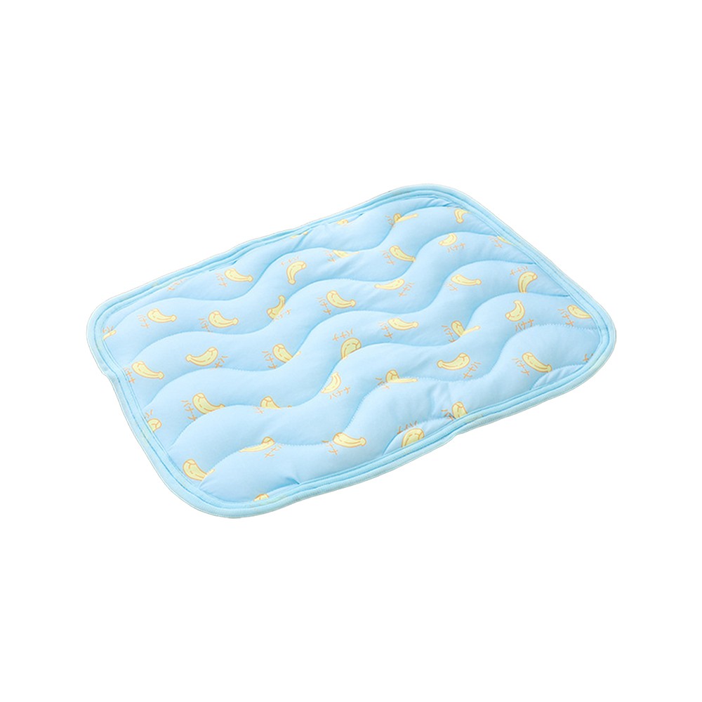 100x70cm Pet Cooling Mat Breathable Ice Sleeping Pad for Cats Dogs - Blue