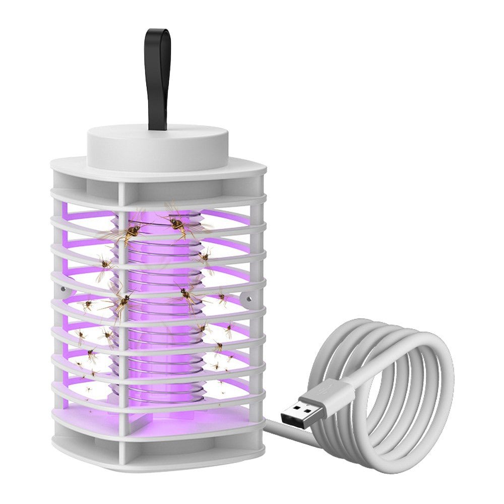 2Pcs Electric Mosquito Killer Lamp - Black + White