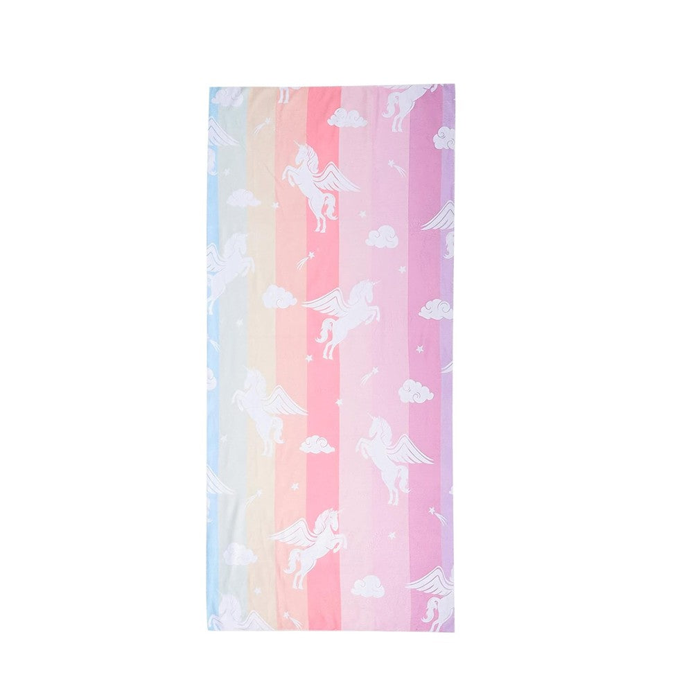 100x180cm Unicorn Print Beach Towel Soft Microfiber Shower Towels - Style 2