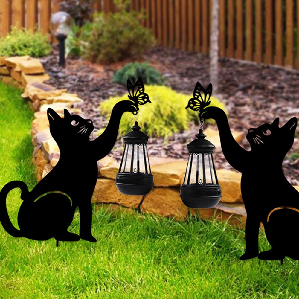 2Pcs Solar Garden Lights Outdoor Lights Decor for Yard Lawn
