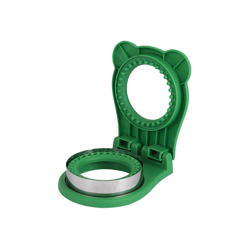 Circular Sandwich Cutter and Sealer DIY Pocket Sandwiches Maker - Green