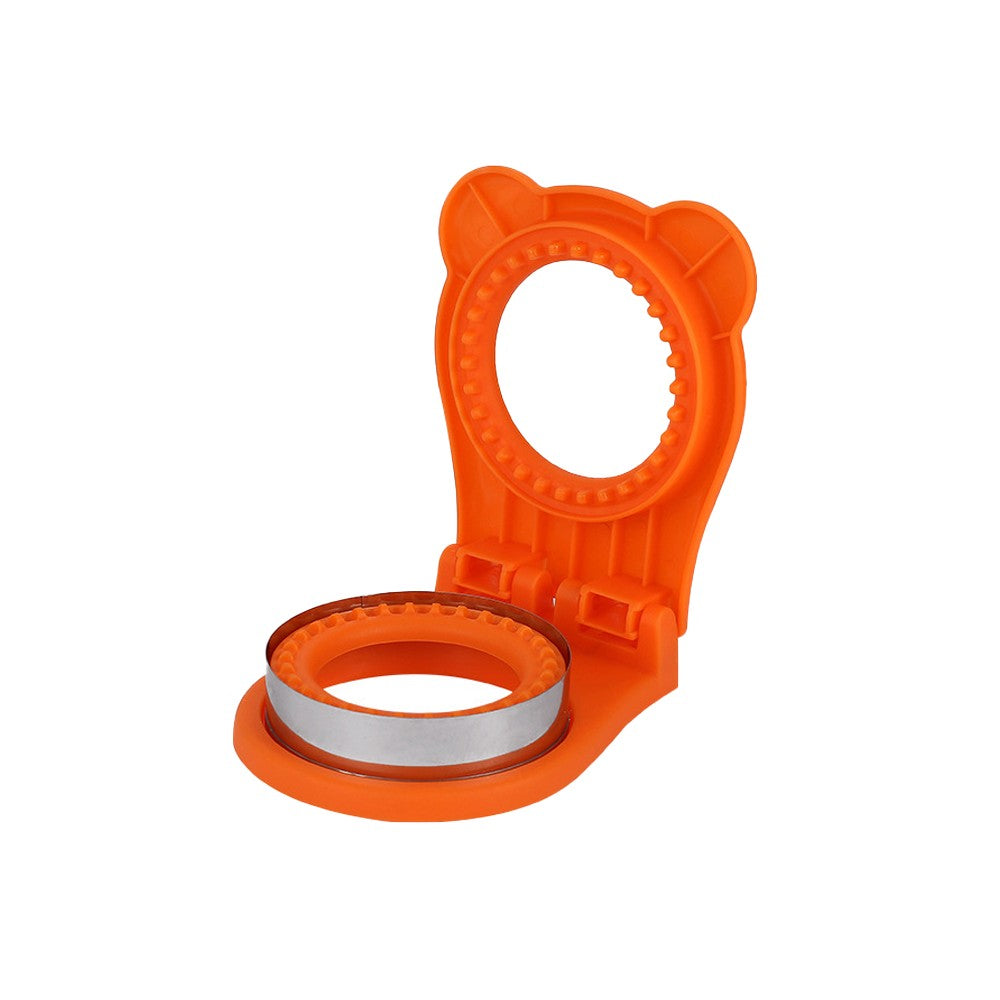 Circular Sandwich Cutter and Sealer DIY Pocket Sandwiches Maker - Orange