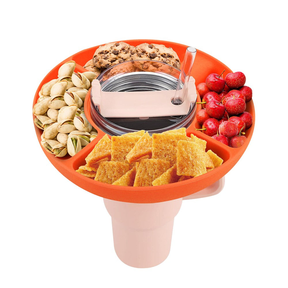 1Pc Silicone Snack Bowl for 40oz Stanley Cup - Orange