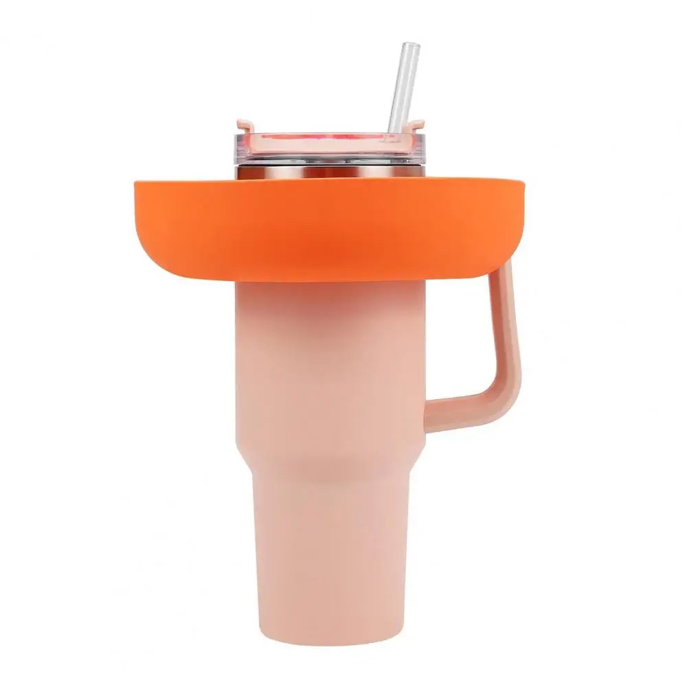 1Pc Silicone Snack Bowl for 40oz Stanley Cup - Orange