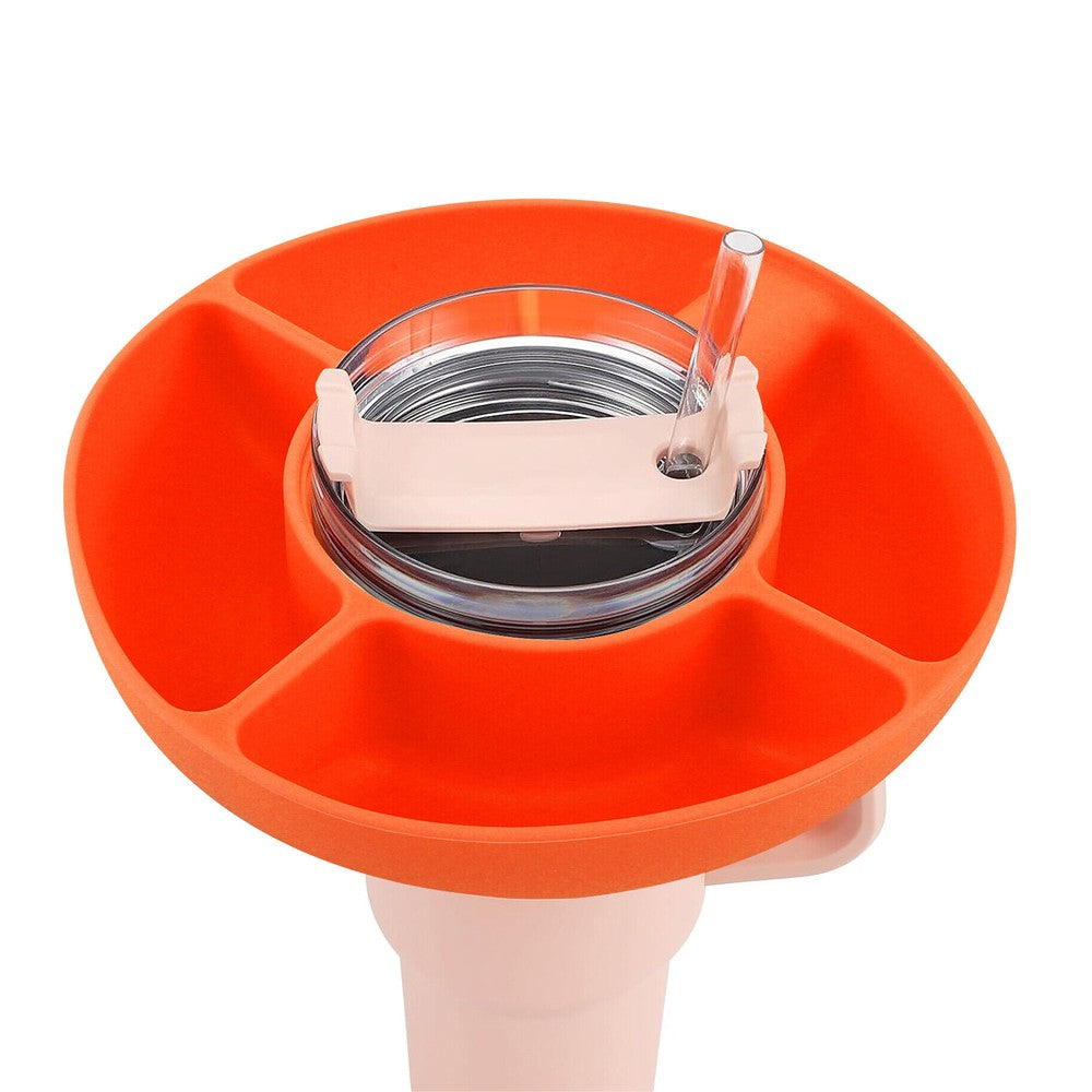 1Pc Silicone Snack Bowl for 40oz Stanley Cup - Orange