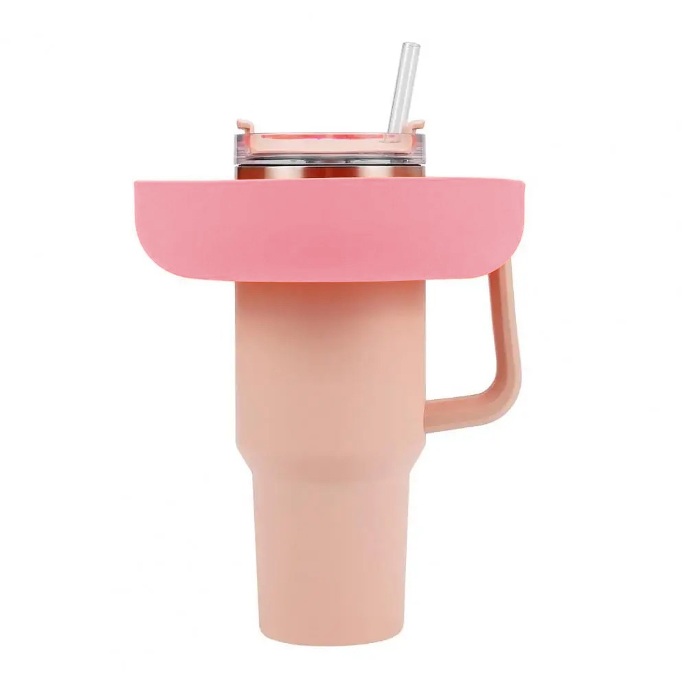 1Pc Silicone Snack Bowl for 40oz Stanley Cup - Pink