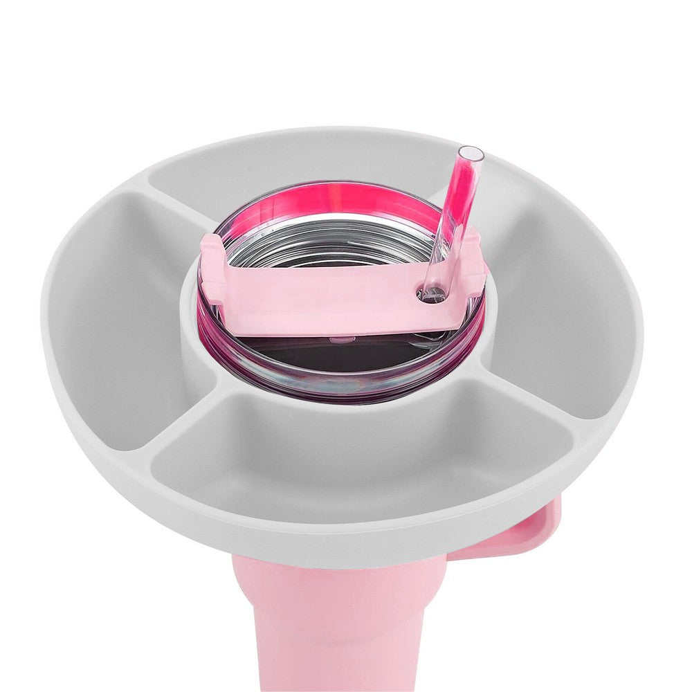 1Pc Silicone Snack Bowl for 40oz Stanley Cup - White