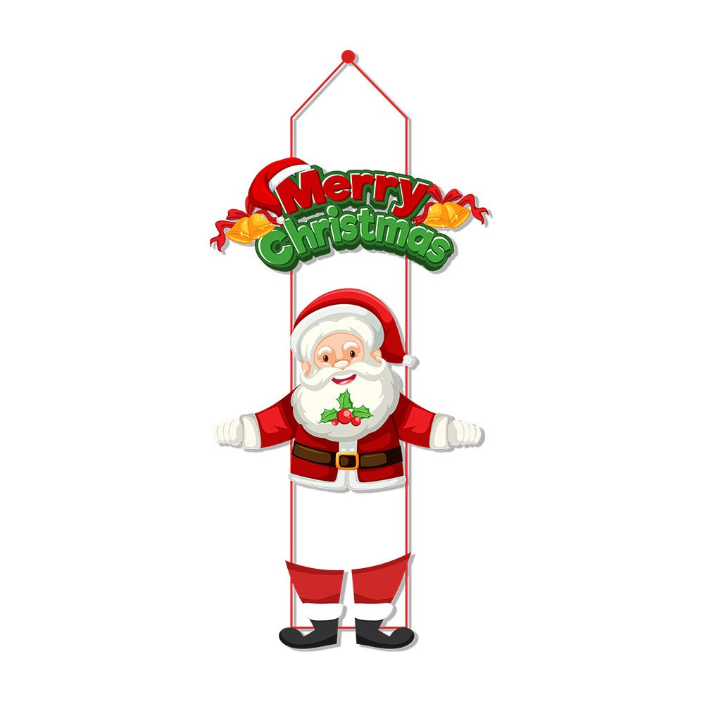 3 Sets of Christmas Door Hanging New Year Party Decoration Xmas Home Decoration