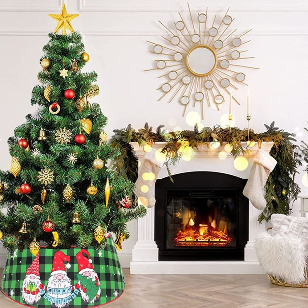 Christmas Tree Collar Tree Skirt Xmas Tree Stand Cover Xmas Decor - Style 3 - L