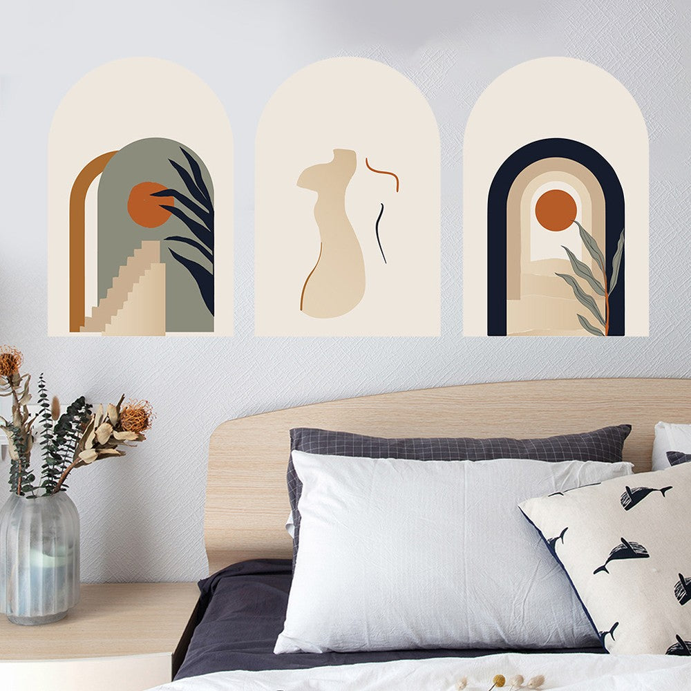 1 Set Arch Wall Sticker Wall Decal Wall Decor Sticker for Living Room - Style 3