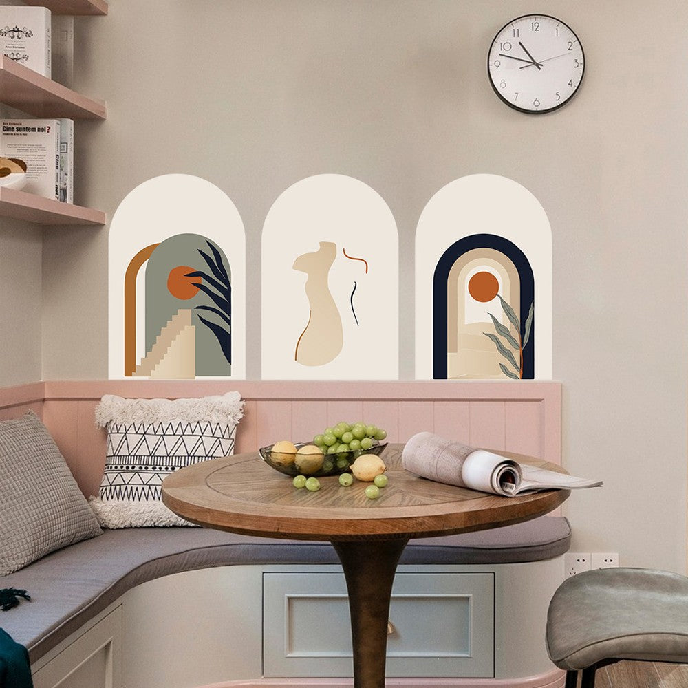 1 Set Arch Wall Sticker Wall Decal Wall Decor Sticker for Living Room - Style 3