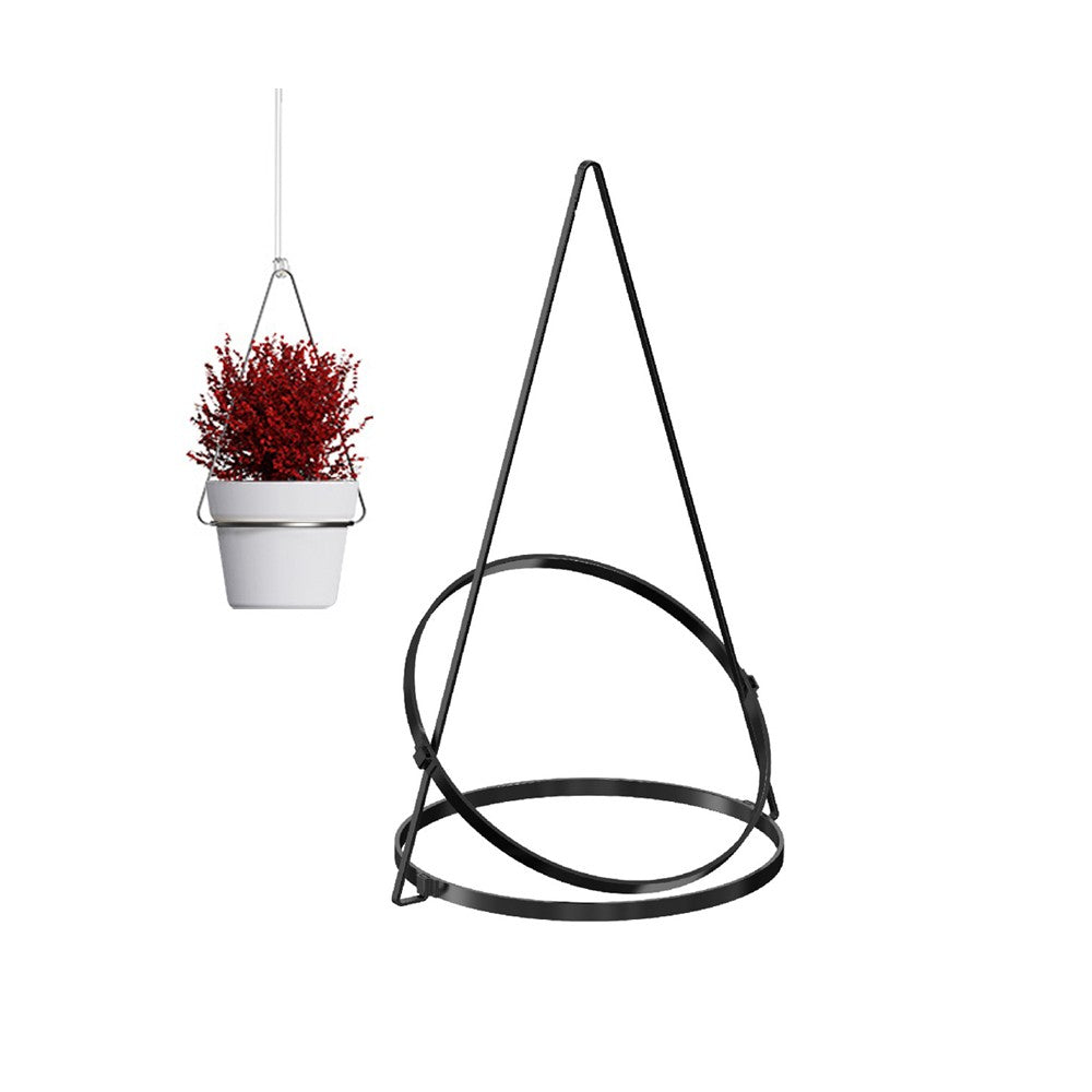 1Pc Detachable Triflora Hanging Planter - Black