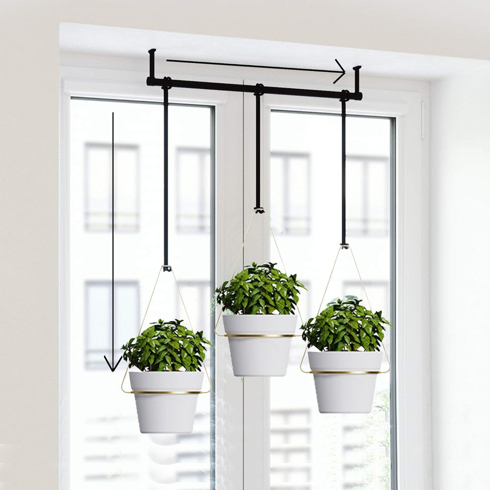 1Pc Detachable Triflora Hanging Planter - Gold