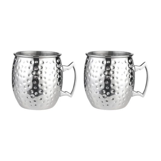 2Pcs Moscow Mule Stainless Steel Mug - Silver