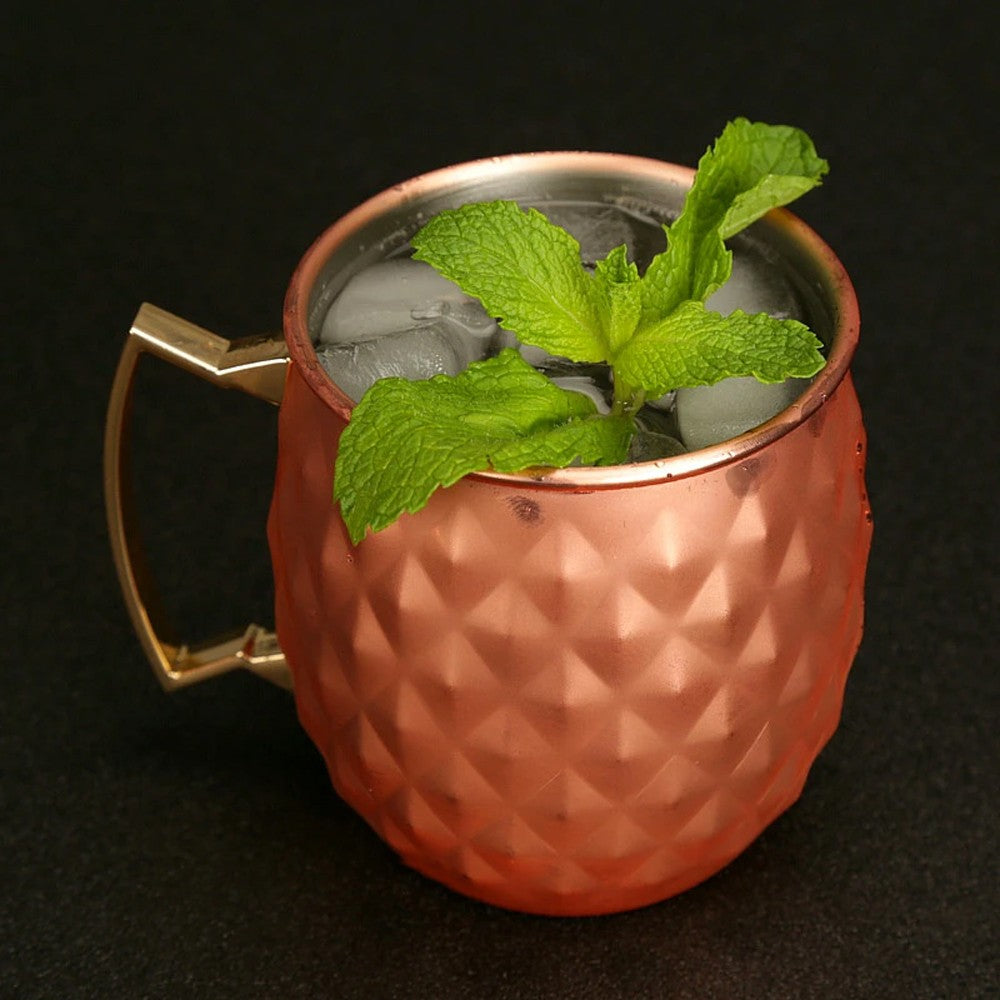 2Pcs Moscow Mule Stainless Steel Mug - Rose Gold