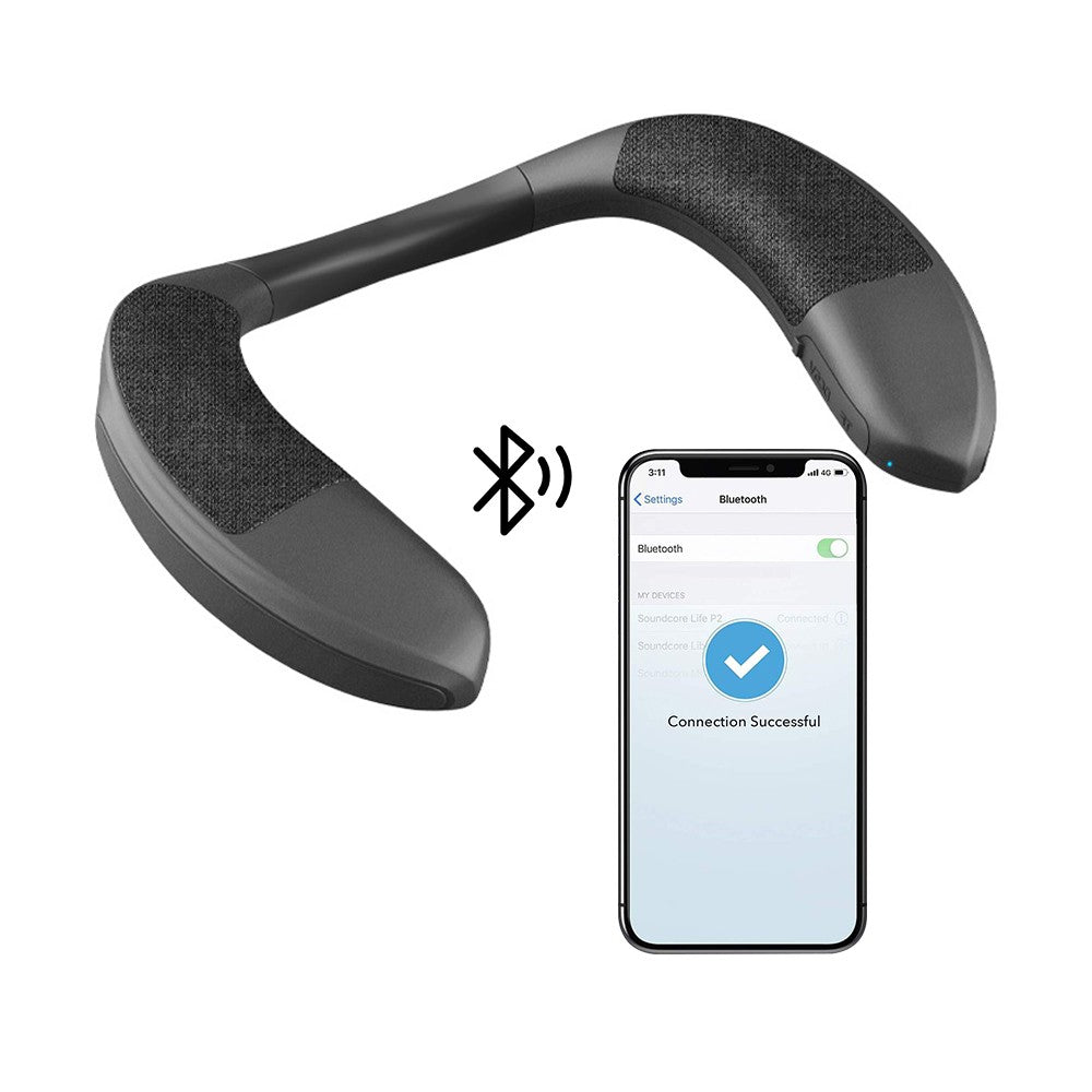 1Pc Neck-mounted Bluetooth Speaker Neckband Speaker Wearable Wireless Speaker