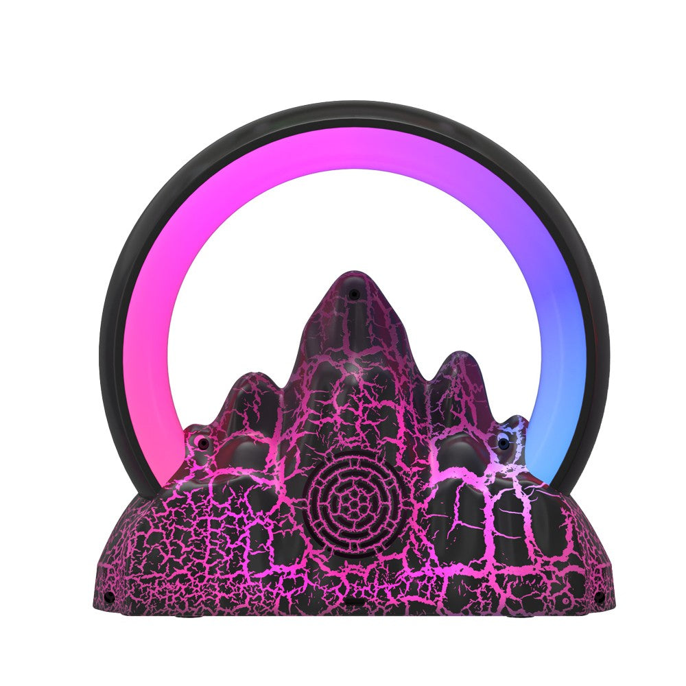 Sunrise Wake Up Alarm Clock Atmosphere Lamp with Wireless Charger - Black